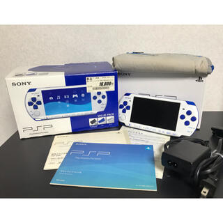 ソニー(SONY)の限定 PSPバリューパック　PSPJ-30018 ホワイト/ブルー(携帯用ゲーム機本体)