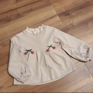 エフオーキッズ(F.O.KIDS)のアプレレクール　さくらんぼトレーナー　　プティマイン　花柄 チュール(Tシャツ/カットソー)