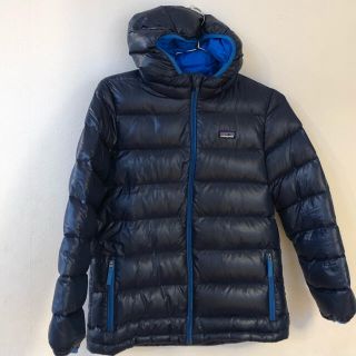 パタゴニア(patagonia)のパタゴニア　ダウンジャケット　ボーイズ L12サイズ　ブルー(ジャケット/上着)