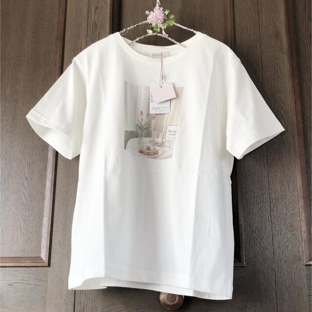 one after another NICE CLAUP(ワンアフターアナザーナイスクラップ)の NICE  CLAUP【昨季新品】なないろＴシャツ レディースのトップス(Tシャツ(半袖/袖なし))の商品写真