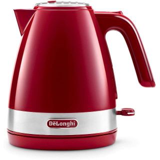 デロンギ(DeLonghi)の【新品】人気デロンギ 電気ケトル 1L レッド赤 アクティブシリーズ 電気ポット(電気ケトル)