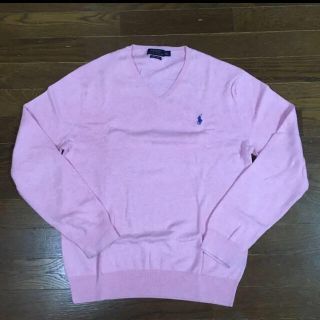 ポロラルフローレン(POLO RALPH LAUREN)のポロ　ラルフローレン　Ｖネックセーター　ピンク(ニット/セーター)