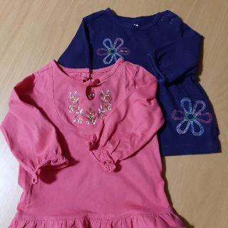 ベビーギャップ(babyGAP)のカットソー6~12months　２枚(シャツ/カットソー)