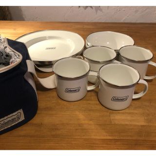 コールマン(Coleman)のColeman コールマン　エナメルデッシュウェアセット(食器)