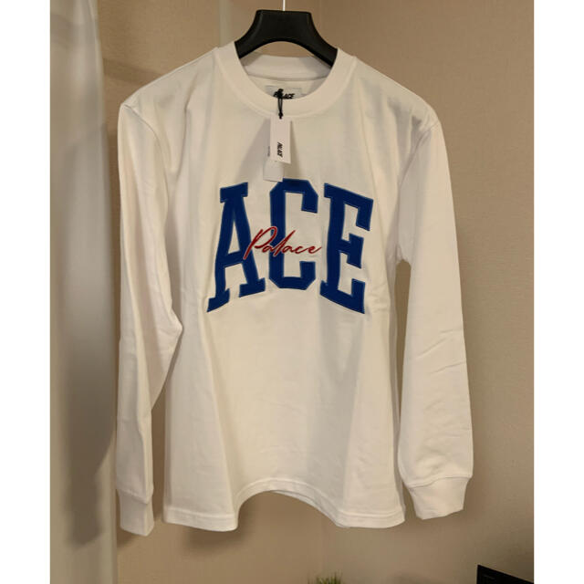 ACE LONGSLEEVE WHITE Lサイズ