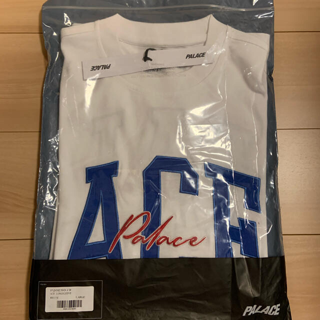 Supreme(シュプリーム)のACE LONGSLEEVE WHITE Lサイズ メンズのトップス(Tシャツ/カットソー(七分/長袖))の商品写真