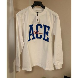 シュプリーム(Supreme)のACE LONGSLEEVE WHITE Lサイズ(Tシャツ/カットソー(七分/長袖))