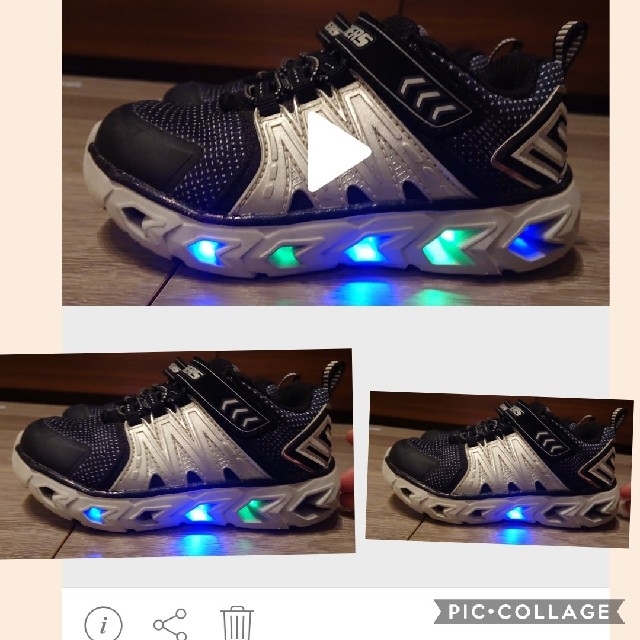 SKECHERS(スケッチャーズ)のスケッチャーズ 光る靴 16センチ キッズ/ベビー/マタニティのキッズ靴/シューズ(15cm~)(スニーカー)の商品写真