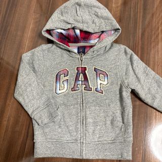 ベビーギャップ(babyGAP)のギャップGAPグレーパーカー新品同様男女兼用(ジャケット/上着)