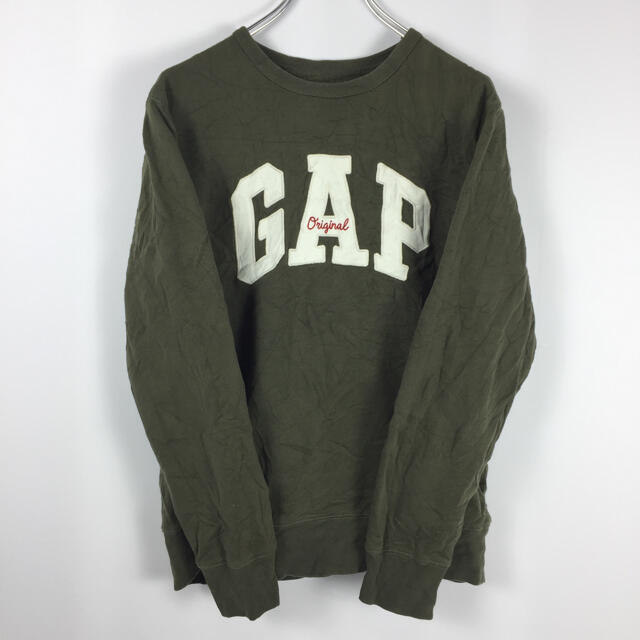 GAP(ギャップ)の古着 90s GAP ギャップ スウェット トレーナー ビッグロゴ デカロゴ メンズのトップス(スウェット)の商品写真