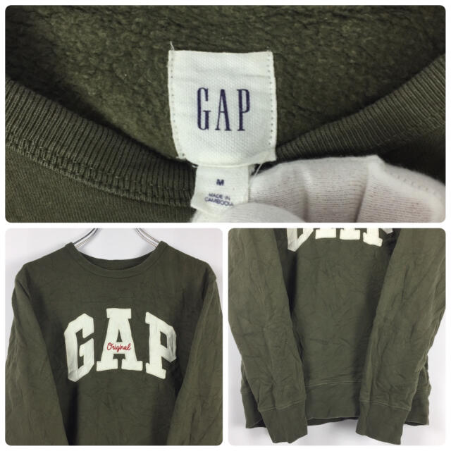 GAP(ギャップ)の古着 90s GAP ギャップ スウェット トレーナー ビッグロゴ デカロゴ メンズのトップス(スウェット)の商品写真