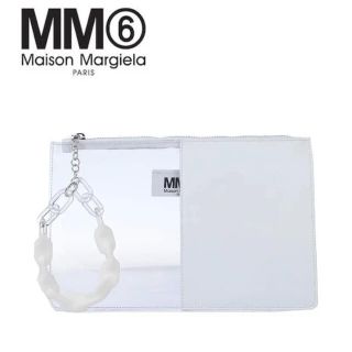 エムエムシックス(MM6)のMM6 MAISON MARGIELA レザー PVC クラッチバッグ(クラッチバッグ)