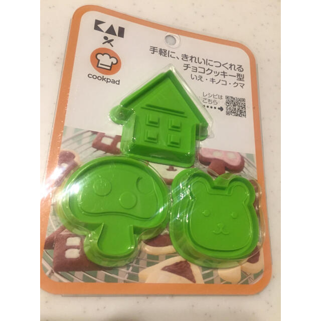 貝印(カイジルシ)のクッキー型 貝印×COOKPAD  クッキー型♡家 きのこ くま インテリア/住まい/日用品のキッチン/食器(調理道具/製菓道具)の商品写真