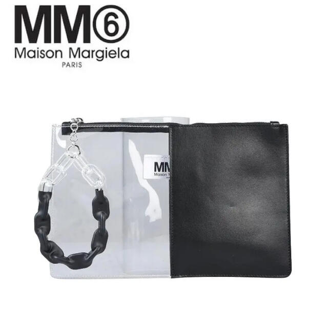 MM6(エムエムシックス)のMM6 MAISON MARGIELA レザー PVC クラッチバッグ レディースのバッグ(クラッチバッグ)の商品写真