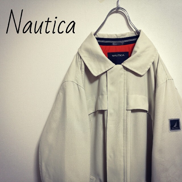 ジャケット/アウター【美品】【レアアイテム】海外限定 NAUTICA 中綿ステンカラーコート