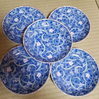 有田焼　裏印有り　煮物　小鉢　5つずつセット　花柄(食器)