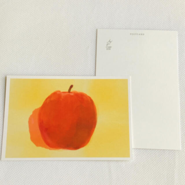 3枚セット りんご フルーツ 食べ物 かわいい キレイ おしゃれ ポストカード  ハンドメイドの文具/ステーショナリー(カード/レター/ラッピング)の商品写真
