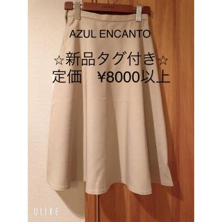 アズールバイマウジー(AZUL by moussy)のアズールエンカント　フレアスカート(ひざ丈スカート)