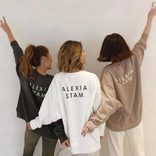 alexiastam バックロゴトレーナー-www.mwasaving.com