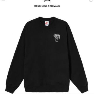 ナイキ(NIKE)のXS STUSSY NIKE NRG ZR CREW FLEECE black(スウェット)