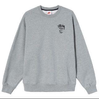 ナイキ(NIKE)のXS STUSSY NIKE NRG ZR CREW FLEECE grey(スウェット)