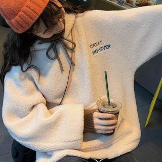 ザラ(ZARA)のランタンスリーブフード付きプルオーバーパーカー(パーカー)