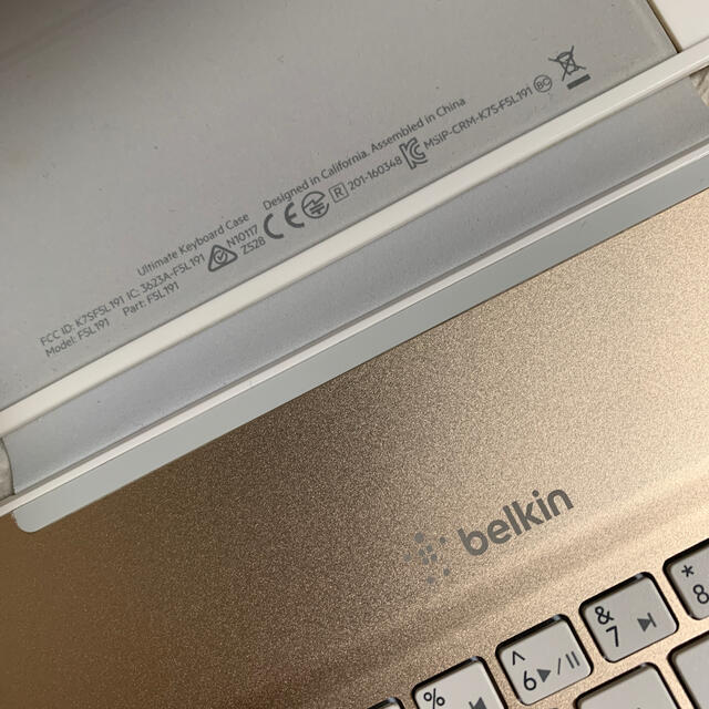 iPad(アイパッド)のbelkin iPad mini4対応キーボードケース スマホ/家電/カメラのスマホアクセサリー(iPadケース)の商品写真