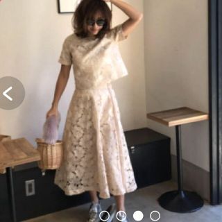 ザラ(ZARA)の【美品】バースデーバッシュ スカート 花柄 レース ロング(ロングスカート)