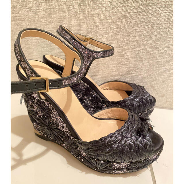 正規JIMMY CHOO☆ウェッジソールサンダル-