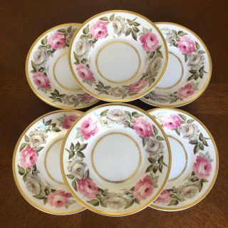 ロイヤルウースター(Royal Worcester)の【美品】ロイヤルウースター★ロイヤルガーデン★フルーツソーサー　6枚(食器)