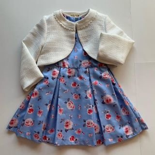 ブランシェス(Branshes)の美品♡branshes ボレロ ボレロジャケット 白 入学式♡120(ジャケット/上着)