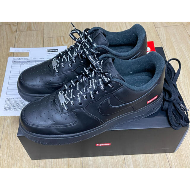 BlackサイズSupreme Nike Air Force 1 Low 黒 27.5cm