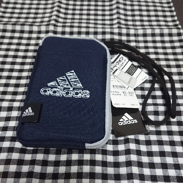 adidas(アディダス)の新品★adidasマルチケース★アディダス 【紺】 メンズのファッション小物(コインケース/小銭入れ)の商品写真