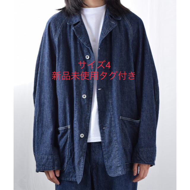 COMOLI デニムワークジャケット (NAVY) サイズ4