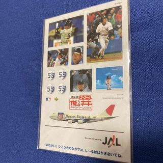 松井秀喜ステッカーJALシール非売品(航空機)