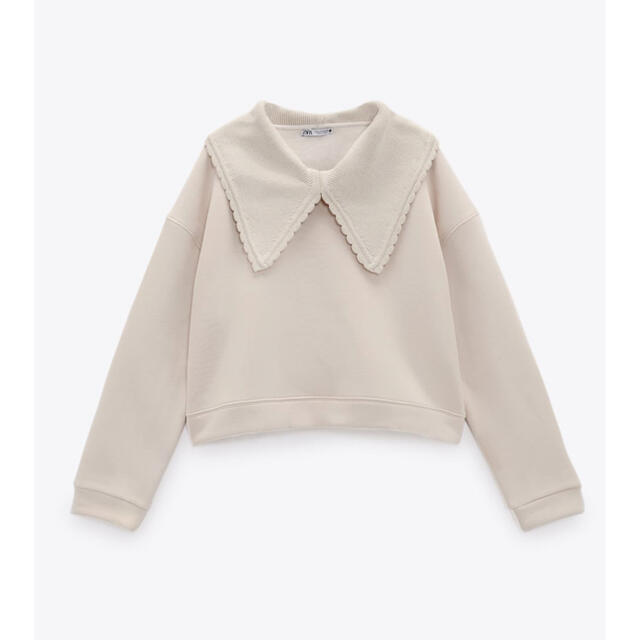 完売　ZARA ニットカラースウェットシャツ