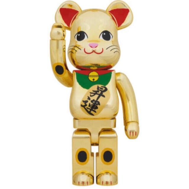 その他BE@RBRICK 招き猫 金メッキ 昇運 1000％