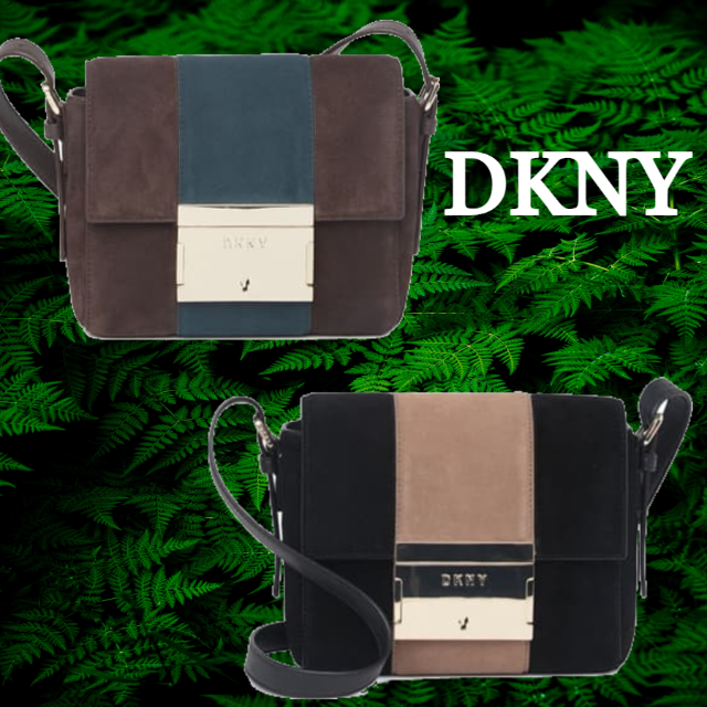 レディース★SALE☆【DKNY】アダム スエード フラップ クロスボディ バッグ