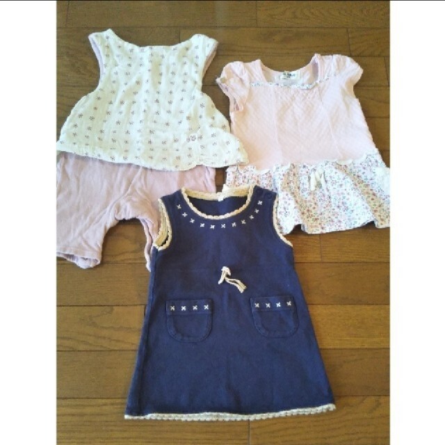 Baby服70~80　女の子 3点セット キッズ/ベビー/マタニティのベビー服(~85cm)(ワンピース)の商品写真