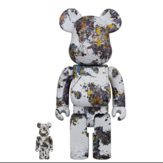 MEDICOM TOY(メディコムトイ)のBE@RBRICK Jackson Pollock 100%&400% エンタメ/ホビーのフィギュア(その他)の商品写真