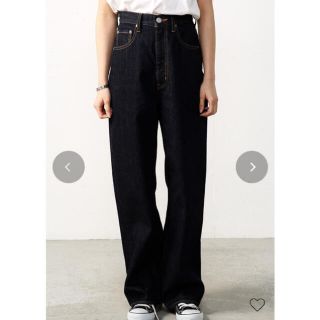 アズールバイマウジー(AZUL by moussy)の【美品】人気型★ アズールバイマウジー 美脚 デニム ワイドパンツ ジーンズ(デニム/ジーンズ)