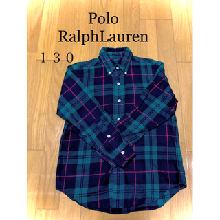 ラルフローレン(Ralph Lauren)のRalph Lauren  長袖シャツ　チェックシャツ　130(ブラウス)