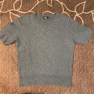 カルバンクライン(Calvin Klein)の【良品】 Calvin Klein 半袖ニット 半袖 ニットセーター M(ニット/セーター)