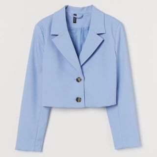 エイチアンドエム(H&M)のniziU H&M リマ着用 クロップドブレザー(テーラードジャケット)