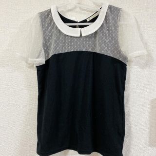 マジェスティックレゴン(MAJESTIC LEGON)のレース袖Tシャツ  MAJESTIC LEGON(カットソー(半袖/袖なし))