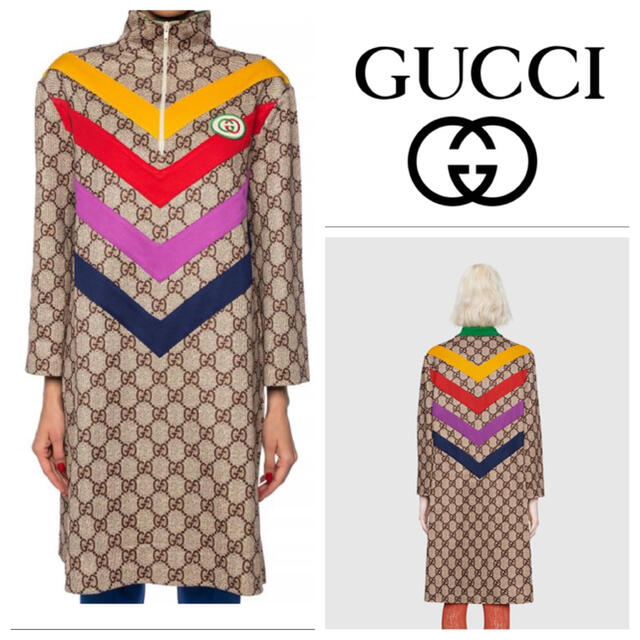 Gucci - GUCCI ロゴプリントドレス