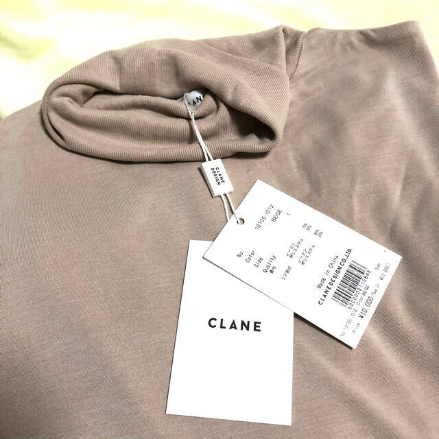 新品 CLANE H/N SOFT CUT TOPS BEIGE サイズ1 2