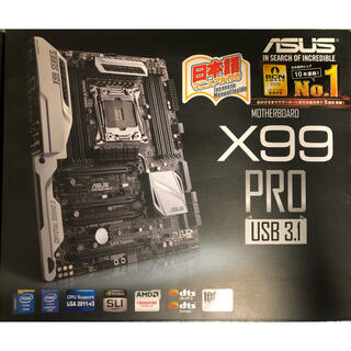 エイスース(ASUS)のASUS X99 Pro usb 3.1 マザーボード(PCパーツ)