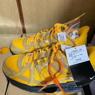 ナイキ(NIKE)のNIKE off white AIR ラバー　ダンク　dunk gold 28(スニーカー)