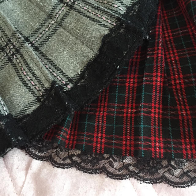 LIZ LISA(リズリサ)のチェックミニスカート二枚セット レディースのスカート(ミニスカート)の商品写真